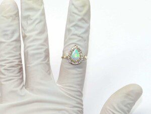 Pear-Opal-Diamond-Halo-Ring-in-14k-Yellow-Gold-Size-9-VS-Clarity-173938875920-3