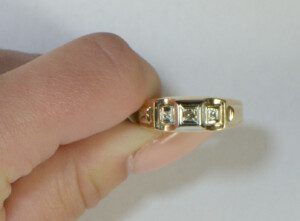 Vintage-10k-Yellow-Gold-Ring-Round-Diamond-10CT-Size-10-Mens-HSI-112472409810-4