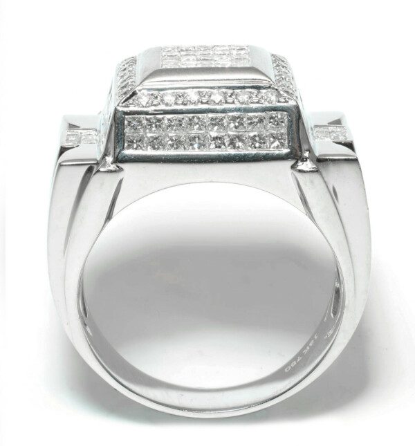 Mens-Iced-Diamond-Cap-Ring-in-18k-White-Gold-273-Carat-Size-10-111881608011-2