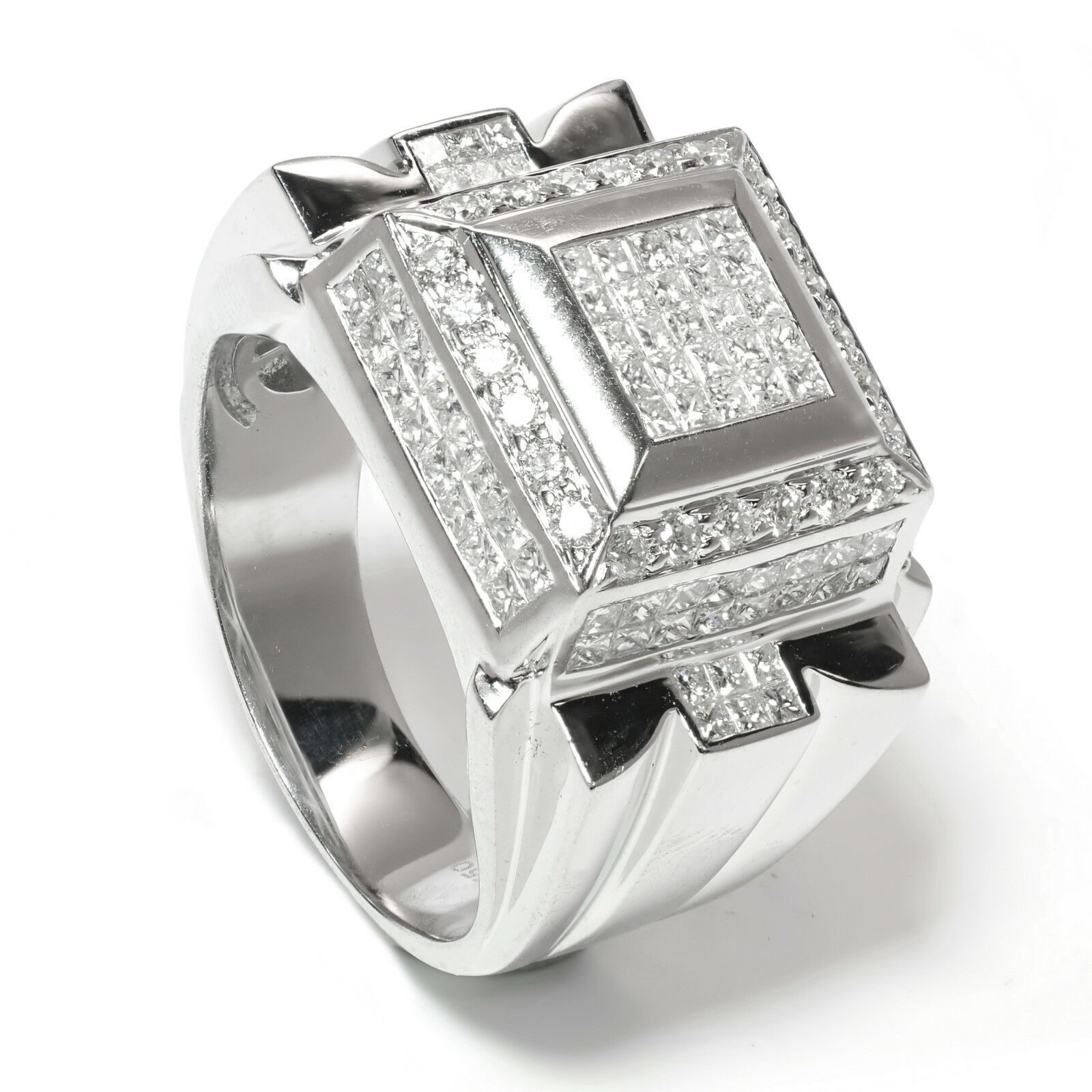 Mens-Iced-Diamond-Cap-Ring-in-18k-White-Gold-273-Carat-Size-10-111881608011