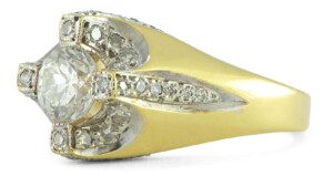 Round-Diamond-Engagement-Ring-18k-Yellow-Gold-Bead-Set-13ct-TW-SI2-SZ-55-172745558261-2