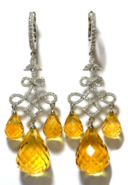 Citrine-Diamond-Chandelier-Earrings-18k-White-Gold-4123ct-TW-VS-111885802122