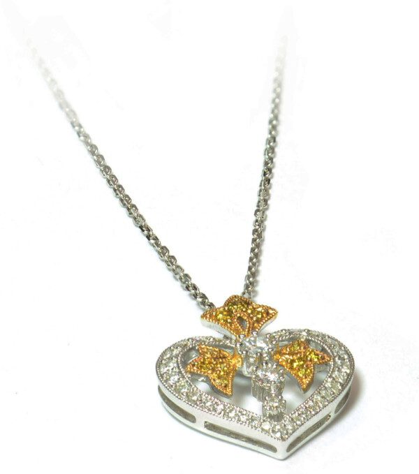 Deco-Diamond-Heart-Pendant-Necklace-in-18k-Two-Tone-Gold-38-ct-TDW-111881608182-2