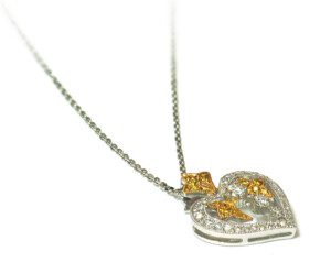 Deco-Diamond-Heart-Pendant-Necklace-in-18k-Two-Tone-Gold-38-ct-TDW-111881608182-3