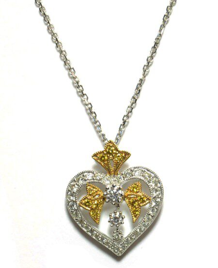 Deco-Diamond-Heart-Pendant-Necklace-in-18k-Two-Tone-Gold-38-ct-TDW-111881608182