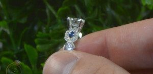 Diamond-Blue-Sapphire-Round-Engagement-Semi-Mount-Ring-18k-White-Gold-Size-65-172986244882-3