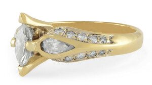 Marquise-Diamond-Engagement-Ring-18k-Yellow-Gold-Bead-Setting-145ct-TW-Size-6-172745558662-2