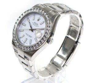 Rolex-Datejust-2-II-Custom-45-Carat-Diamond-Bezel-White-Stick-Dial-116300-41mm-132912925092-3