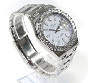 Rolex-Datejust-2-II-Custom-45-Carat-Diamond-Bezel-White-Stick-Dial-116300-41mm-132912925092-4