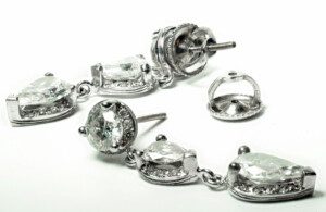 Round-Pear-Diamond-Dangle-Earrings-in-18k-White-Gold-32-ct-TDW-SI1SI2-Clar-111881608002-2
