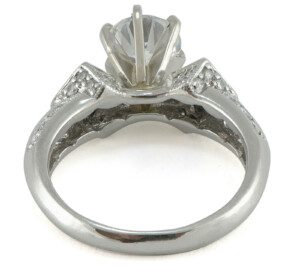 Round-Semi-Mount-Engagement-Ring-Princess-Cluster-Platinum-102ct-TW-Size-7-132237348802-2