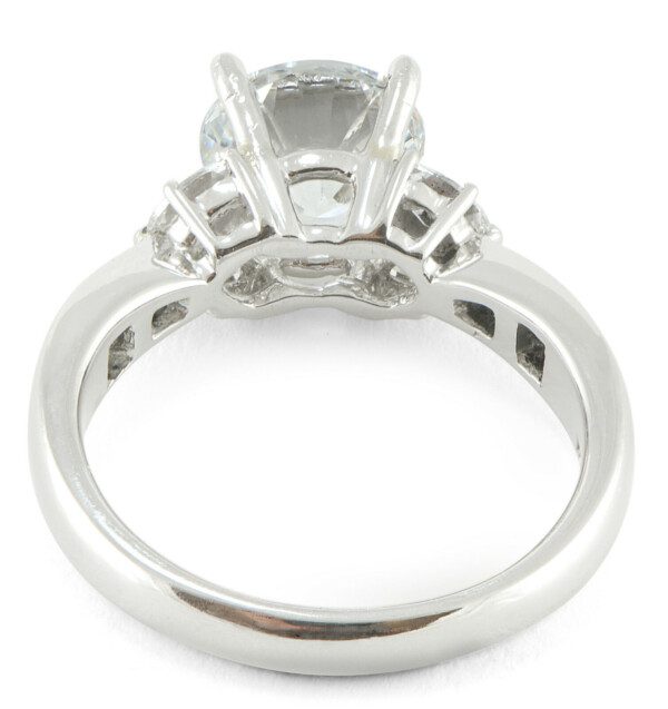 Round-Semi-Mount-Engagement-Ring-Tapering-Channel-and-Prong-Set-Platinum-SZ-65-172745558112-3