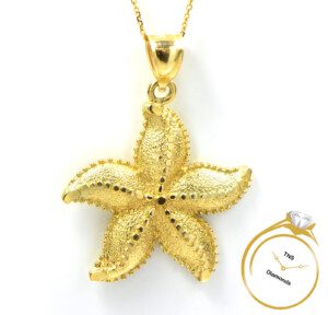 10k-Yellow-Gold-Beach-Starfish-Pendant-313-Grams-173505345123