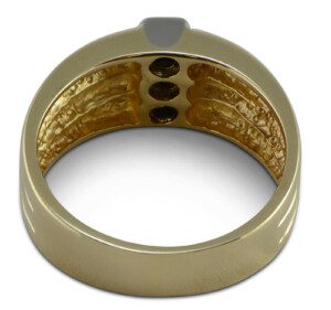 14k-Yellow-Gold-Ring-Round-Diamond-20ct-TW-Size-11-Mens-HI1-Bezel-Set-172745558683-3