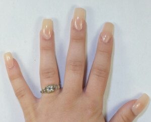 Antique-Round-Diamond-Engagement-Ring-18k-White-Gold-50ct-TW-II1-Size-7-172745558323-5