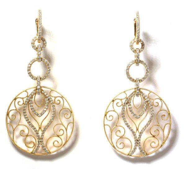 Art-Deco-Chandelier-Earrings-18k-Rose-Gold-14ct-VS-D-F-131711137053