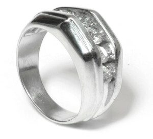 Mens-Diamond-Canyon-Ring-14k-White-Gold-1ct-SI1SI2-Clarity-GH-Size-525-131707237334-2