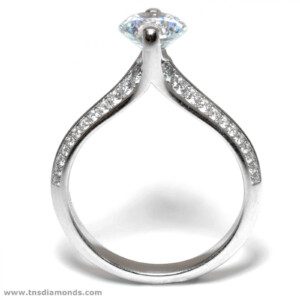 Tension-Set-Diamond-Engagement-Semi-Mount-Ring-18k-White-Gold-75ct-VS-Size-625-131707236964