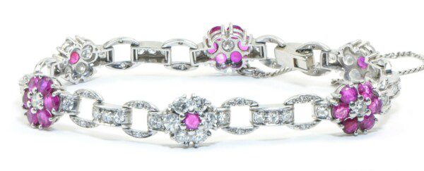 Antique-Diamond-Ruby-Flower-Bracelet-in-Platinum-625-ct-TW-VS-Clarity-FG-132994942245