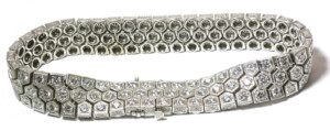 Flexible-Art-Deco-Honeycomb-Diamond-Bracelet-in-18k-White-Gold-775-ct-TDW-VS1-131707236975-4