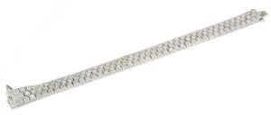 Flexible-Art-Deco-Honeycomb-Diamond-Bracelet-in-18k-White-Gold-775-ct-TDW-VS1-131707236975-6