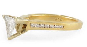 Trillion-Diamond-Engagement-Ring-14k-Yellow-Gold-Channel-Setting-Two-Tone-Size-6-172745558585-3