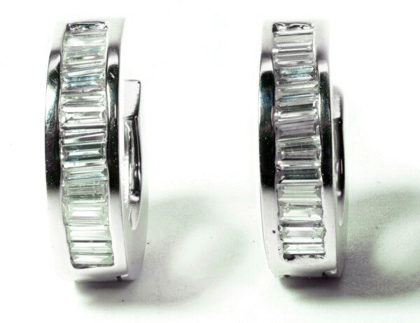 Baguette-Channel-Diamond-Huggie-Earrings-in-14k-White-Gold-1-ct-TDW-SI1VS2-Cl-172071215886