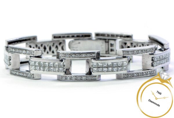 20 Carat Diamond Platinum 18 Karat Yellow Gold Cuff Bracelet – Rive Gauche  Jewelry