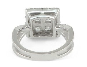 Princess-Cluster-Halo-Round-Diamond-Engagement-Ring-189CT-18k-White-Gold-SZ-6-112454232036-5