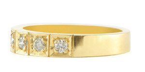 Round-Diamond-Wedding-Band-14k-Yellow-Gold-Bead-Set-32ct-TW-SI1G-Size-6-112454231546-2