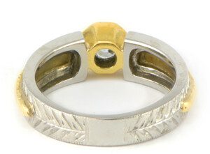 Round-Diamond-Engagement-Ring-Platinum-Engraved-18k-Yellow-Gold-5ct-SZ-6-VS-172745558317-2