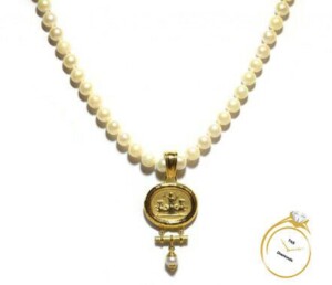 Antique-Style-Intaglio-Pearl-Necklace-14k-Yellow-Gold-Italian-Made-133128696928