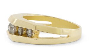 Round-Diamond-Wedding-Band-14k-Yellow-Gold-Geometric-Channel-Setting-SZ6-172745558369-2