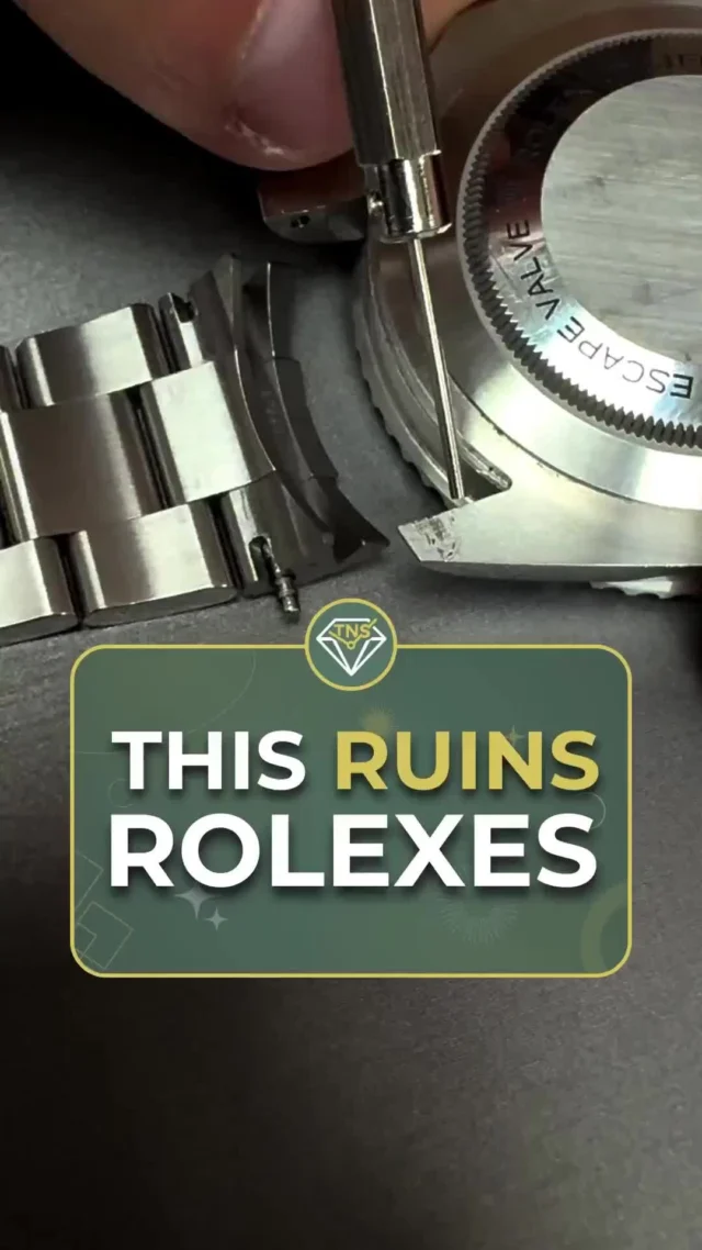 It’s not wear and tear — it’s technique.  Scratches behind the lugs on a Rolex aren’t inevitable. They’re often caused by removing bracelets the wrong way. Using a watch bracelet spring tool makes all the difference — it’s precise, clean, and protects the case from those avoidable marks.  This quick video might just save your watch (and your resale value).  Tag a friend or dealer who needs this!  #watches #rolex #watch #watchrepair #luxury